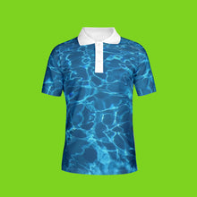 Load image into Gallery viewer, Men's Aqua Polo Shirt