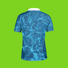 Load image into Gallery viewer, Men's Aqua Polo Shirt