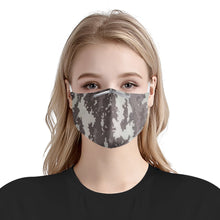 Load image into Gallery viewer, Nolen Legacy-Grey Camo Loop-Cut Face Mask w/ Nose Wire & PM2.5 Filter