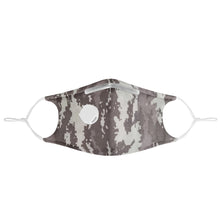 Load image into Gallery viewer, Nolen Legacy-Grey Camo Adjustable Face Mask w/ Nose Wire & Breathing Valve & PM2.5 Filter