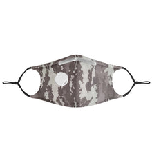 Load image into Gallery viewer, Nolen Legacy-Grey Camo Adjustable Face Mask w/ Nose Wire & Breathing Valve & PM2.5 Filter