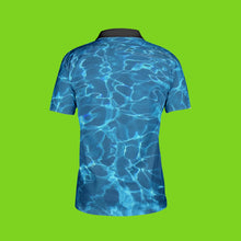 Load image into Gallery viewer, Men's Aqua Polo Shirt
