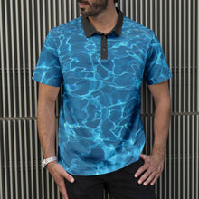 Load image into Gallery viewer, Men's Aqua Polo Shirt
