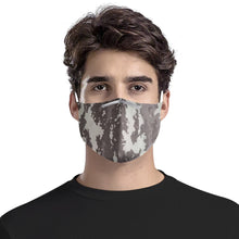 Load image into Gallery viewer, Nolen Legacy-Grey Camo Loop-Cut Face Mask w/ Nose Wire &amp; PM2.5 Filter
