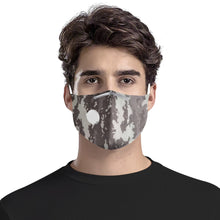 Load image into Gallery viewer, Nolen Legacy-Grey Camo Adjustable Face Mask w/ Nose Wire &amp; Breathing Valve &amp; PM2.5 Filter
