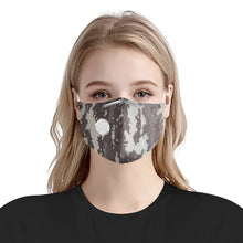 Load image into Gallery viewer, Nolen Legacy-Grey Camo Adjustable Face Mask w/ Nose Wire &amp; Breathing Valve &amp; PM2.5 Filter
