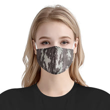 Load image into Gallery viewer, Nolen Legacy- Grey Camo Adjustable Face Mask w/ Nose Wire &amp; PM2.5 Filter
