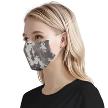 Load image into Gallery viewer, Nolen Legacy- Grey Camo Adjustable Face Mask w/ Nose Wire &amp; PM2.5 Filter
