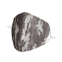 Load image into Gallery viewer, Nolen Legacy- Grey Camo Adjustable Face Mask w/ Nose Wire &amp; PM2.5 Filter
