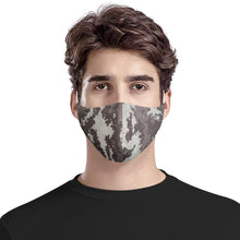 Load image into Gallery viewer, Nolen Legacy -Grey Camo Adjustable Face Mask w/ PM2.5 Filter
