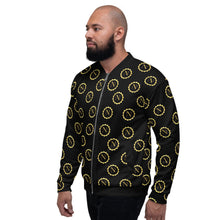 Load image into Gallery viewer, Nolen Legacy-Black &amp;Polka Emblem Unisex Bomber Jacket
