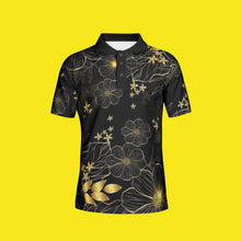 Load image into Gallery viewer, Nolen Legacy Men's black &amp; gold Polo Shirt
